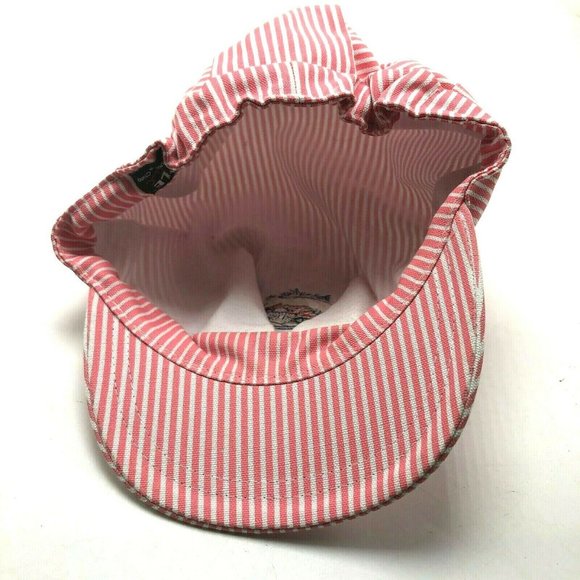 Alaska Striped Womens Hat Cap Fitted Small Embroidered Train Travel Vacation - Picture 9 of 10